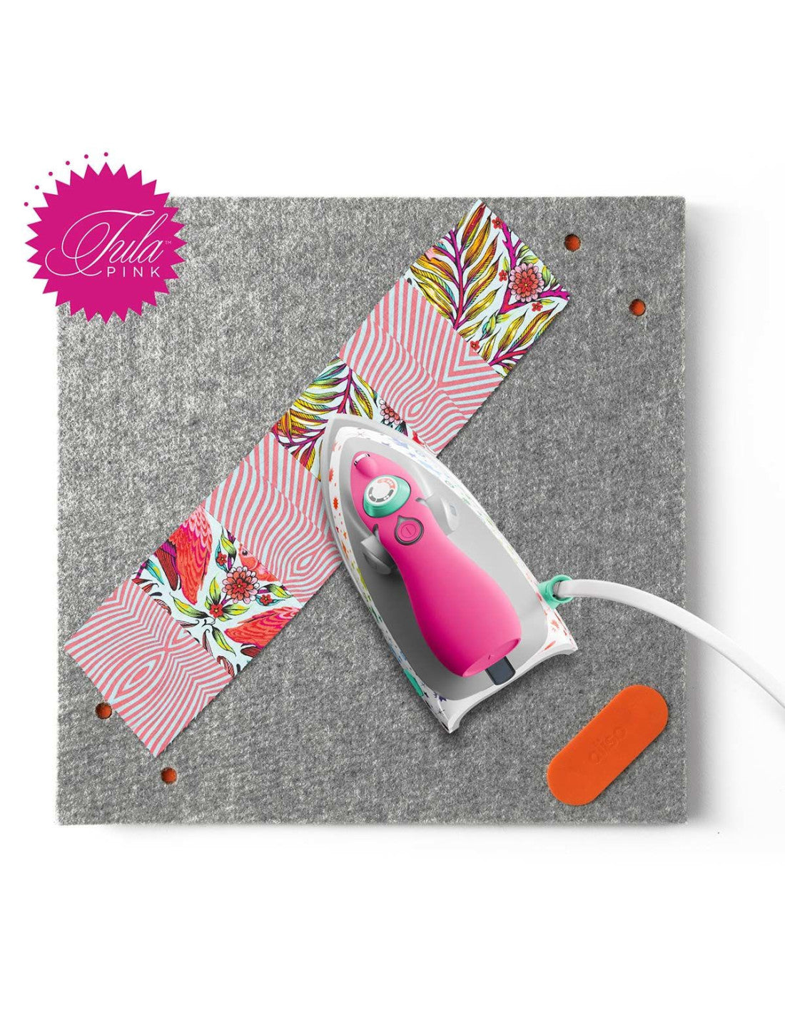 Mini Fer Tula Pink Oliso M3Pro Light Rose - en fabrication, livraison pour mi juillet 25