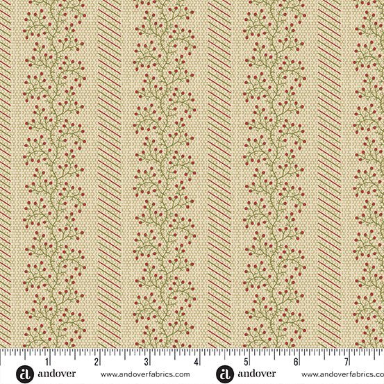 Mistletoe_Peppermint - A - 1049 - L "Joy" Edyta Sitar - Carole Quilting