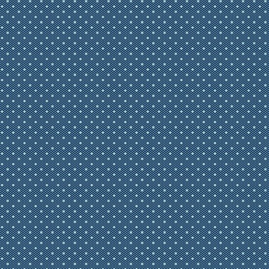 Navy - A - 454 - B "Sprinkles" Edyta Sitar Andover - Carole Quilting