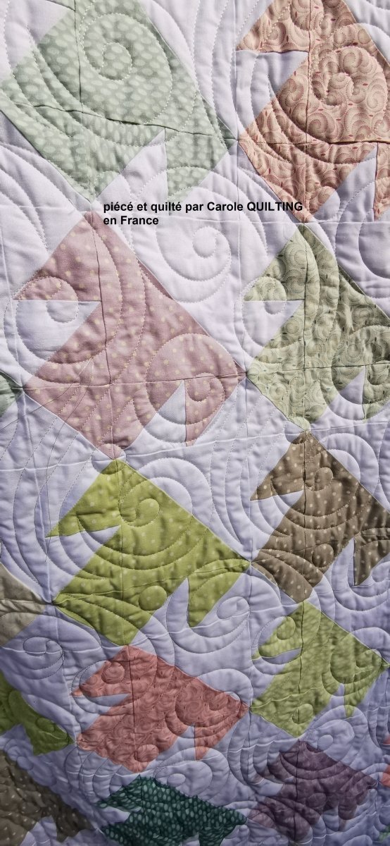 Quilt Rose Thé - Carole Quilting
