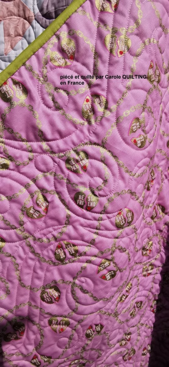 Quilt Rose Thé - Carole Quilting