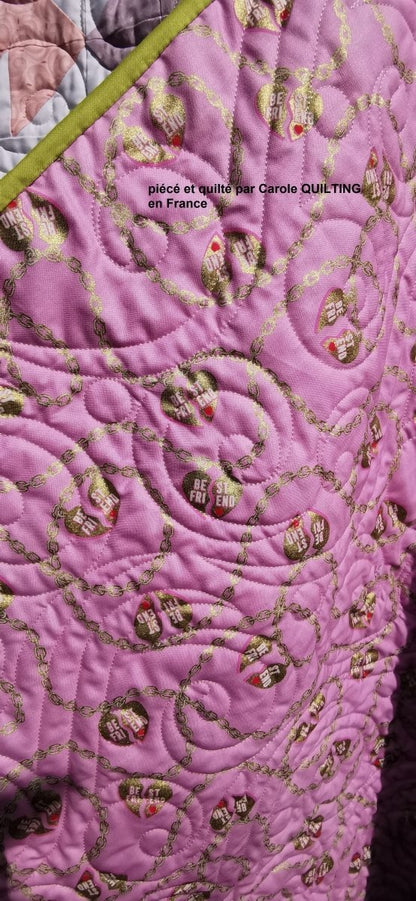 Quilt Rose Thé - Carole Quilting