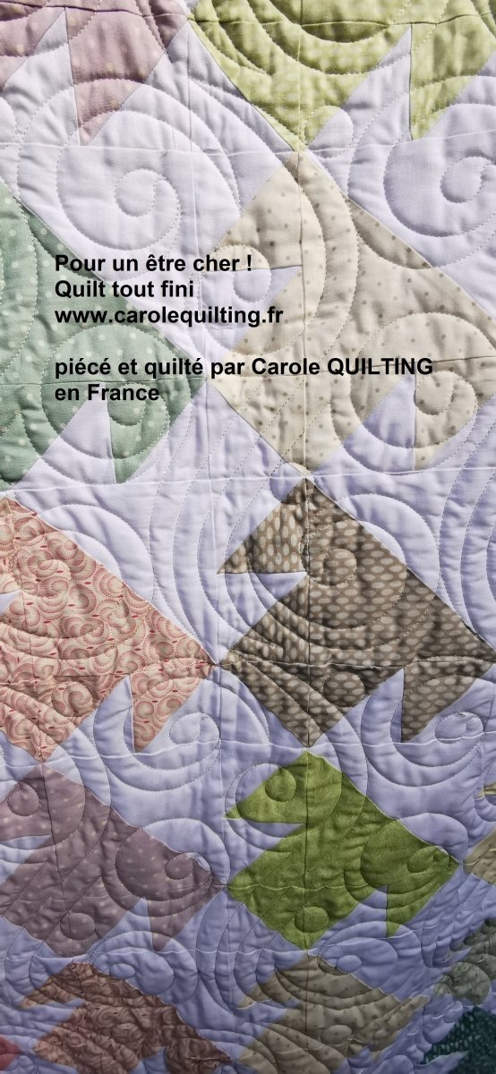 Quilt Rose Thé - Carole Quilting