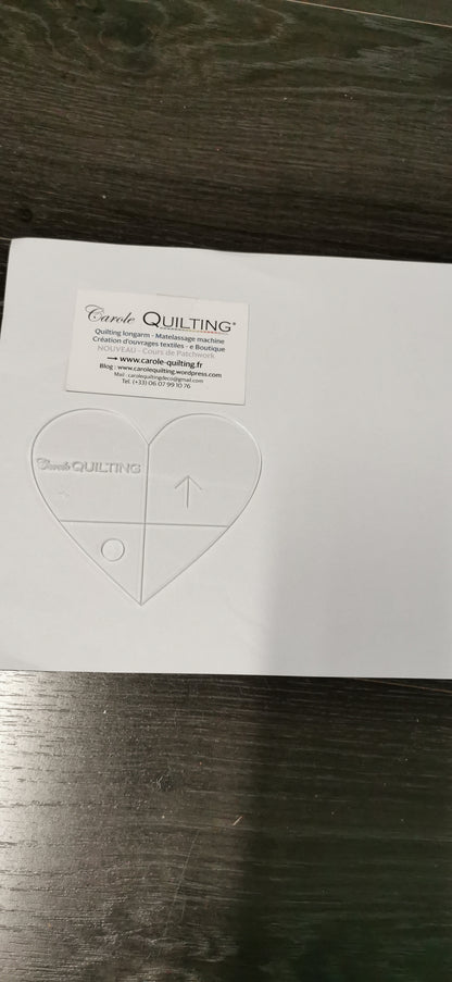 Gabarit Coeur par Carole QUILTING