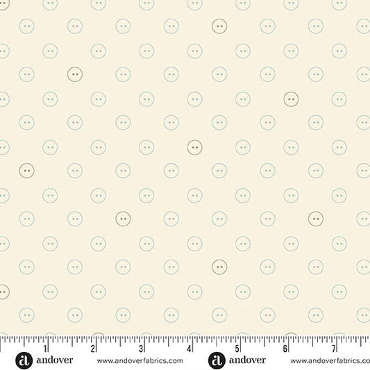 Starched - Buttons - A - 1617 - L "Sewing - Bird" Edyta Sitar - Carole Quilting