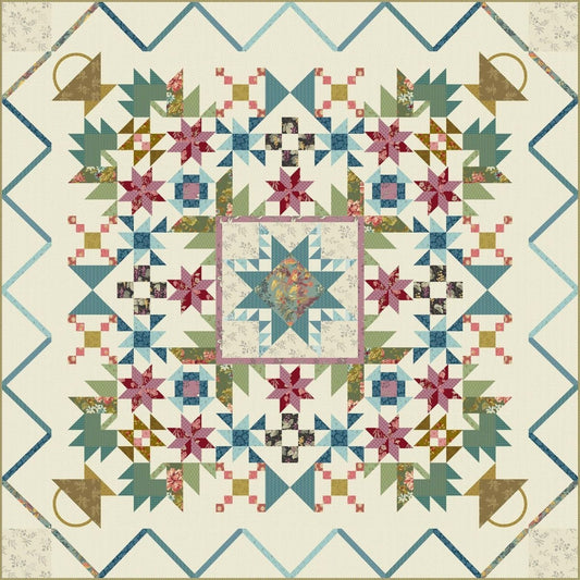 Valley Ranch Scrappy - Kit TISSUS uniquement - modèle Edyta Sitar - Carole Quilting