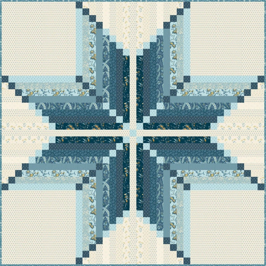 Virginia Star "Beach House" - Kit TISSUS uniquement - modèle Edyta Sitar - Carole Quilting
